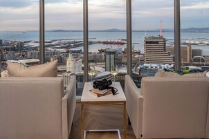 Vue sur la ville depuis l’hébergement