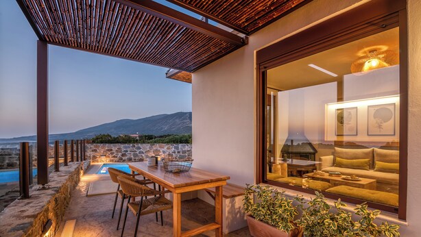 Outdoor dining - Pool Villa close to Elafonisi (Kissamos)