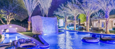 A heated pool
