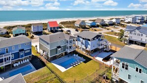 Exterior - 7BR/6.5BAH House - Ocean Views, Event Home, Dog Friendly, Sleeps 18 (Oak Island)