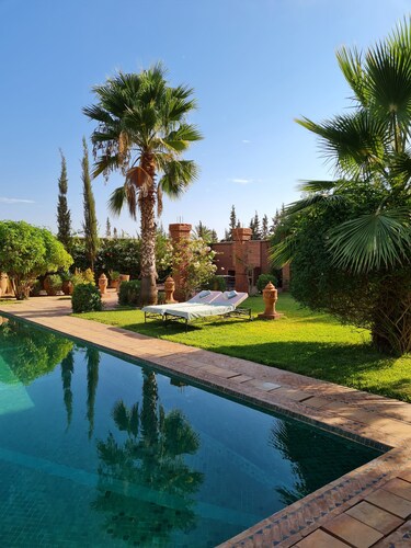 Villa in a haven of greenery with heated pool 20min from Marrakech