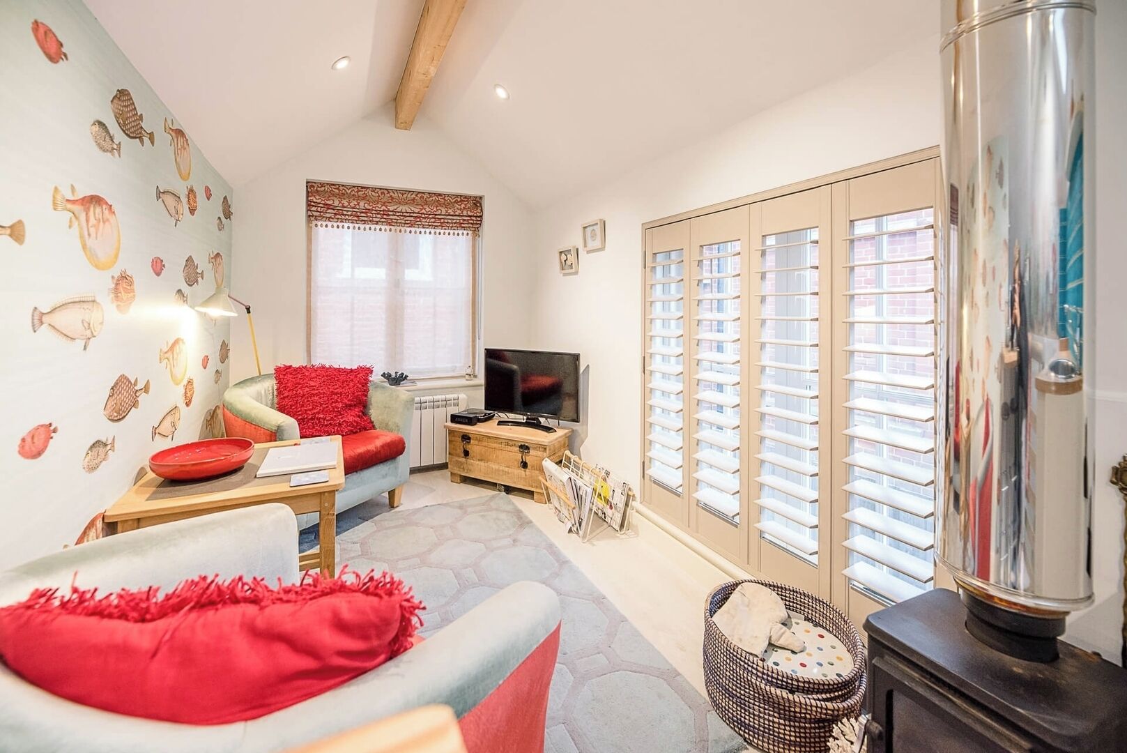 تلفزيون، مدفأة