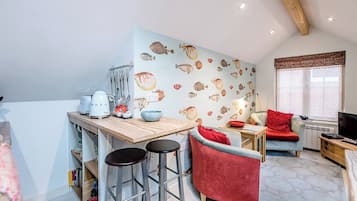 Télévision, cheminée