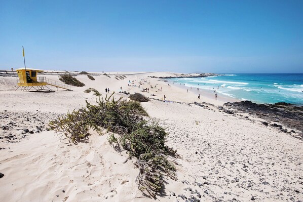 Vlak bij het strand
