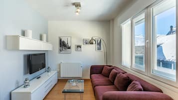 Tv, dvd-spelare och en stereo