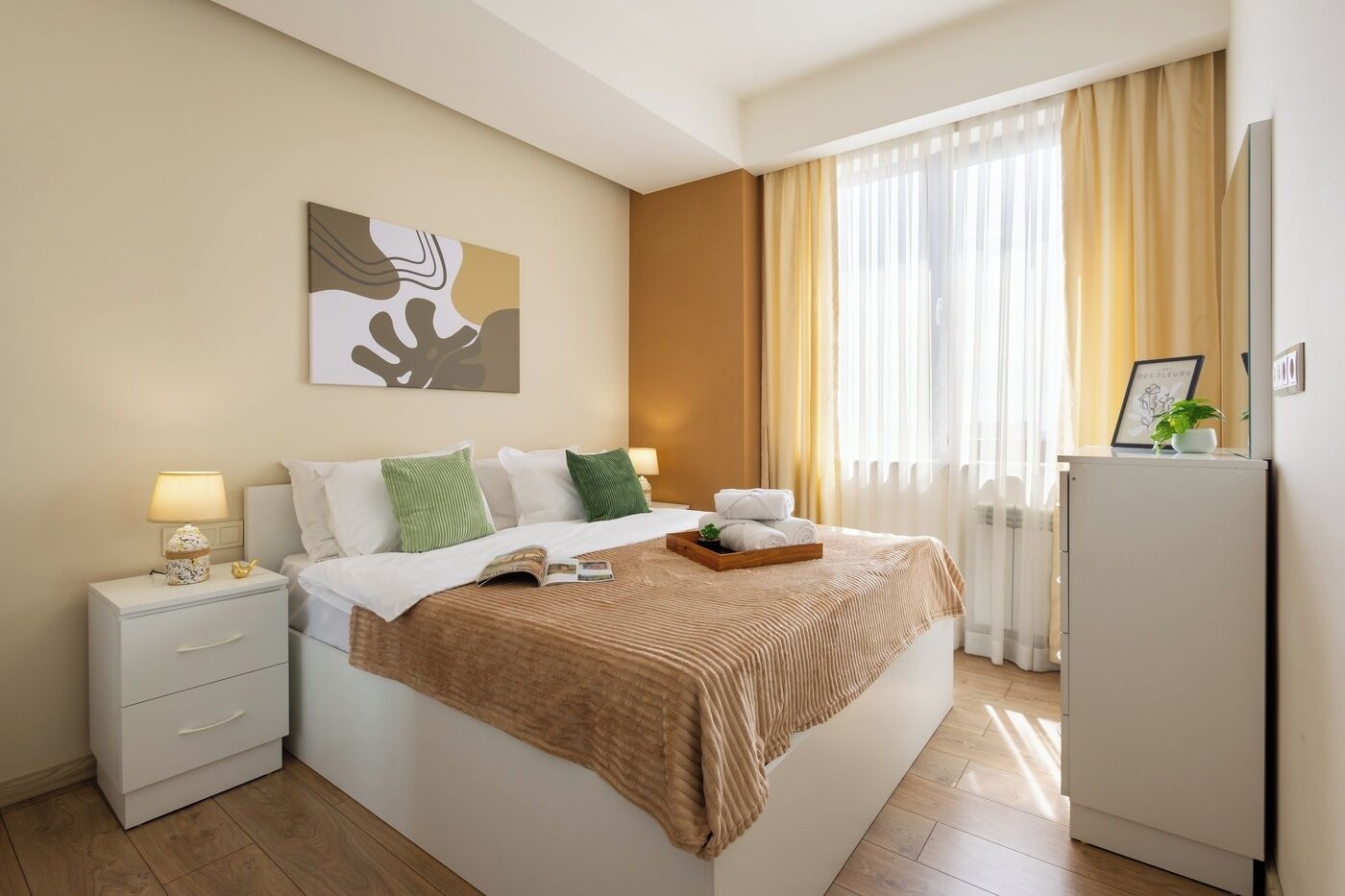 Premium bedding, iron/ironing board, cots/infant beds, free WiFi