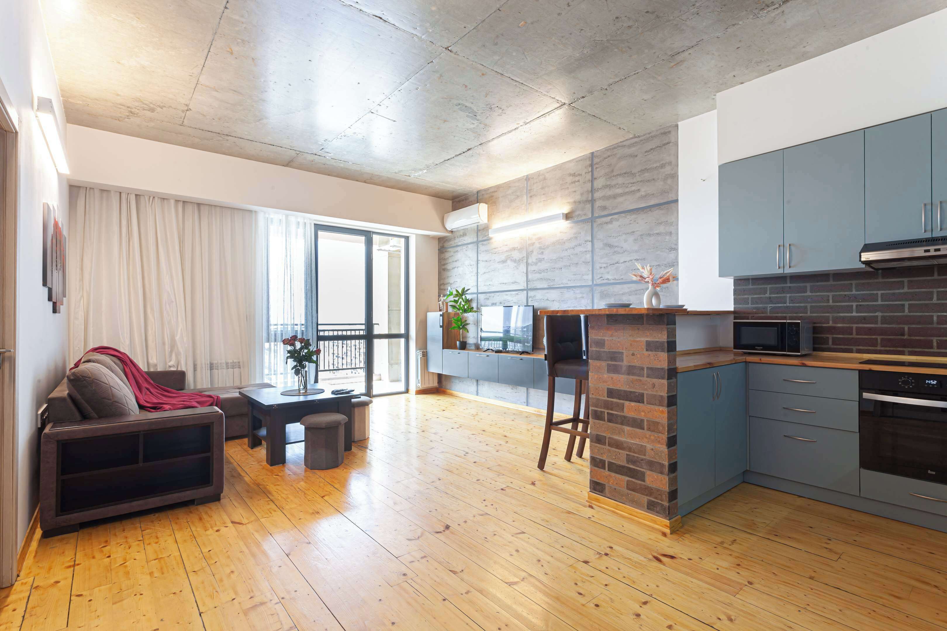 Design-lejlighed | Opholdsområde | Tv