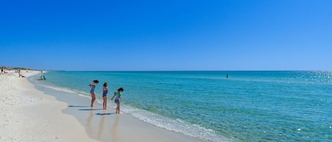 Vlak bij het strand