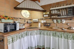 Fridge, microwave, coffee/tea maker, electric kettle