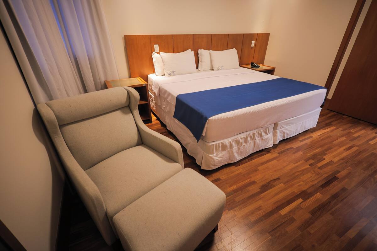Apartamento luxo (DUPLEX MASTER) | ミニバー、セーフティボックス (室内)、デスク、ノートパソコン用作業スペース