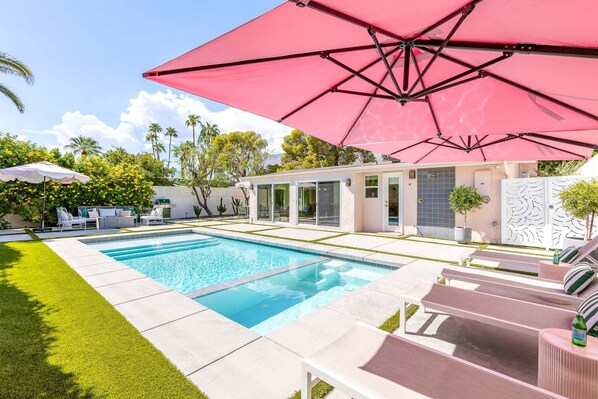 A heated pool