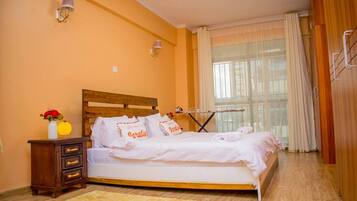 Appartement | 2 chambres, fer et planche à repasser, accès au Wi-Fi (inclus)