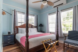 Deluxe King Room #2 | Premium bedding, pillow-top beds, in-room safe, individually decorated - The Porch on Frances Inn (Key West)