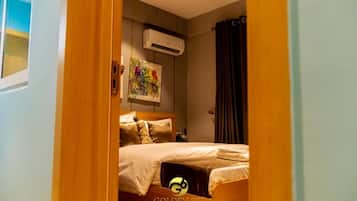 Individually decorated, laptop workspace, free WiFi