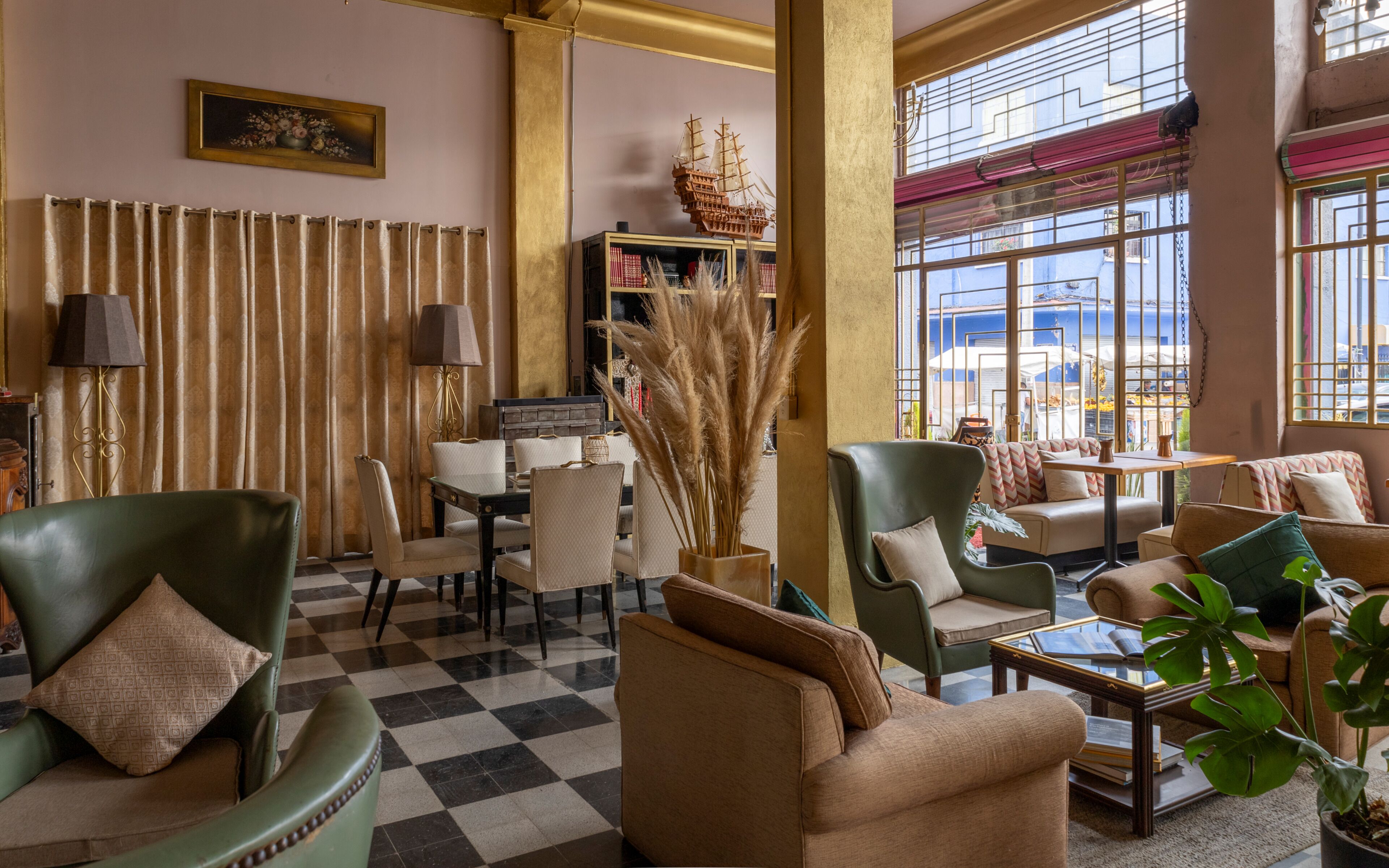 Zona de estar del vestíbulo