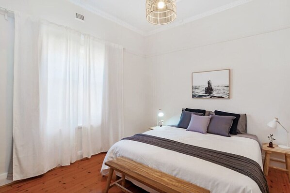 3 bedrooms, iron/ironing board, travel cot, WiFi
