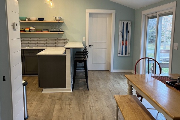 Kitchen and dining area