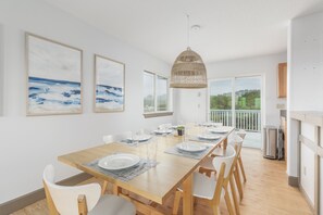 Dining - Large Dog-Friendly Home with Beautiful Ocean Views, Large Decks, and Foosball (Pacific City)