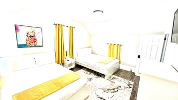 4 bedrooms, desk, iron/ironing board, free WiFi
