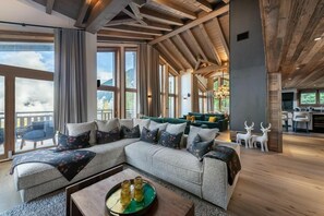 Living room - Stunning 5-bed House in Zermatt (Zermatt)