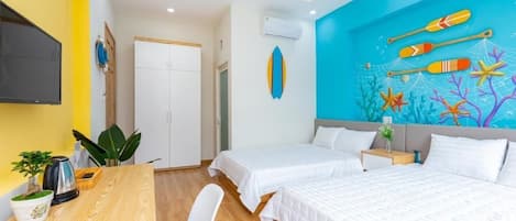 4 bedrooms, desk, iron/ironing board, free WiFi