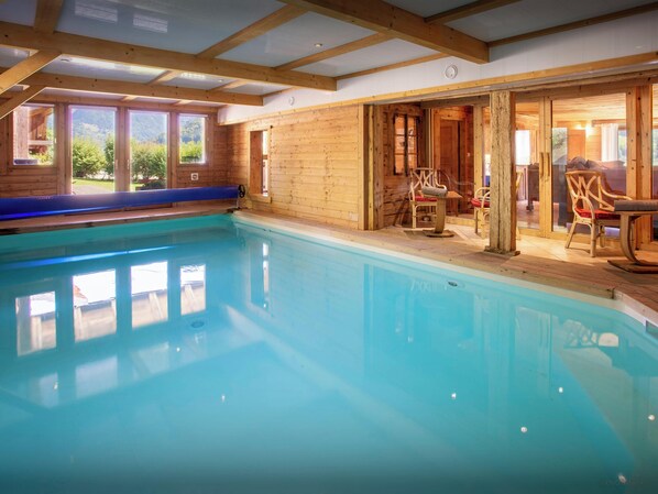 Indoor pool, a heated pool