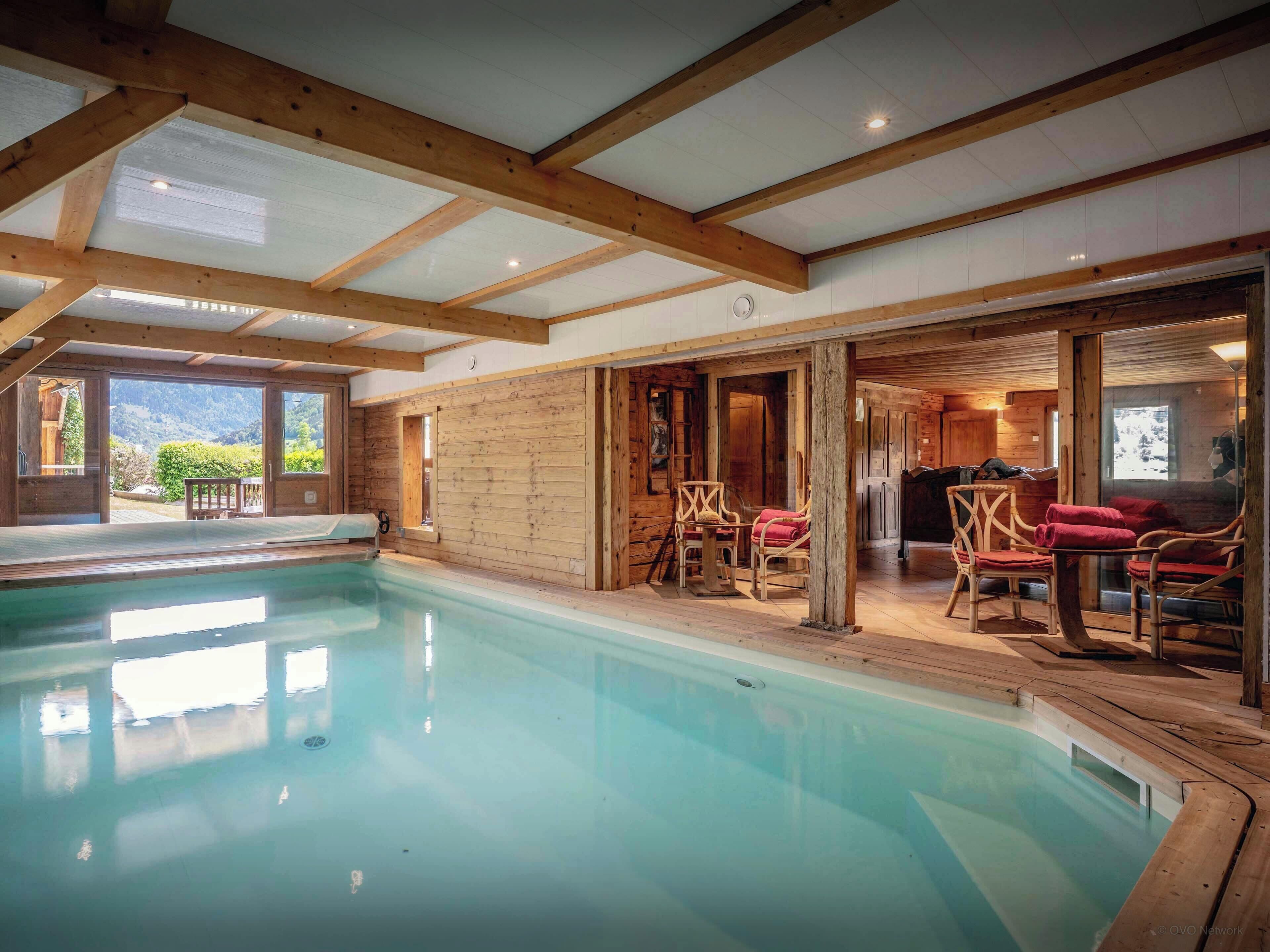 Indoor pool, a heated pool