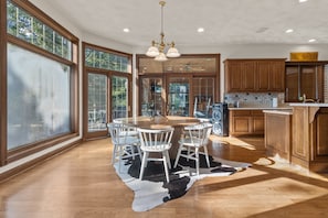 Dining - 12,000 Sq. Ft. Home on 15 hunting acres with an in-door pool and sauna (Burlington)