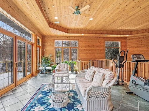 10,000 Sq. Ft. Home on 15 hunting acres with an in-door pool and sauna