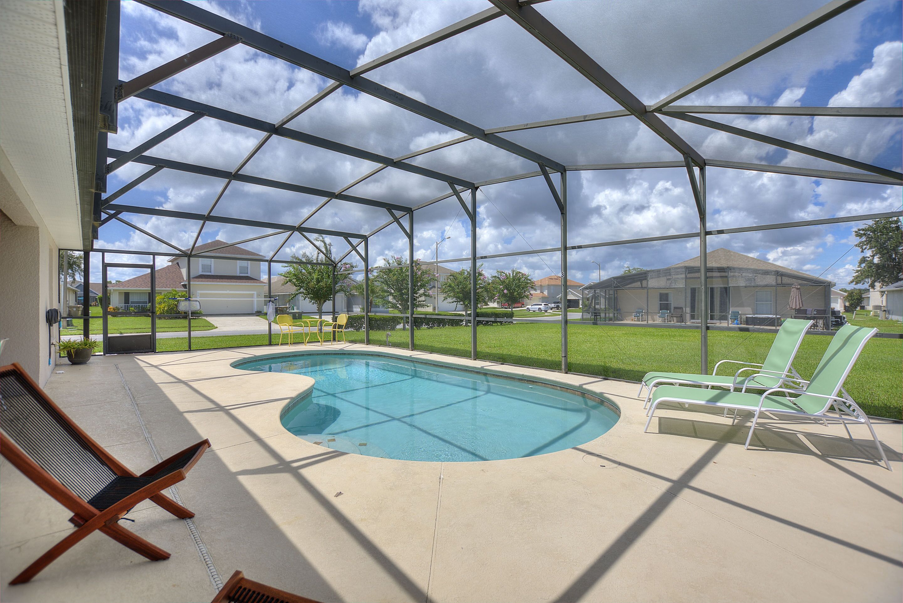 A heated pool