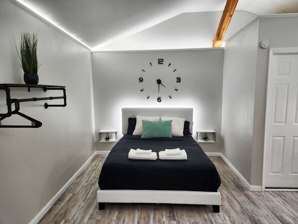 1 makuuhuone, silitysrauta/-lauta, ilmainen Wi-Fi, vuodevaatteet