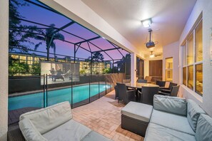 A heated pool