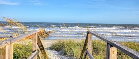 Beach nearby, white sand