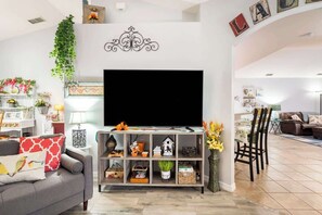 TV, books, offices