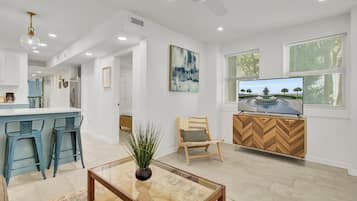 Apartment (2 Bedrooms) | Living area | 55-inch TV with digital channels, streaming services