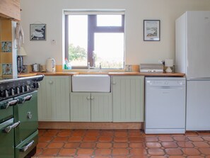 Microwave, oven, dishwasher, high chair