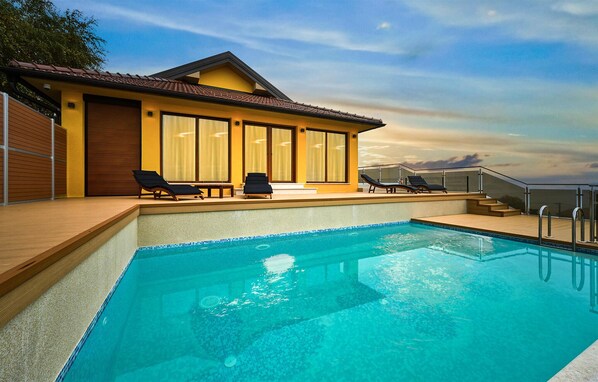 A heated pool