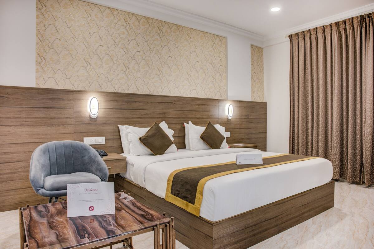 Habitación Deluxe | Sábanas de algodón egipcio, ropa de cama de alta calidad y edredón