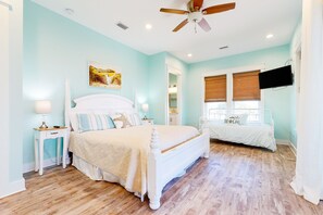 4 habitaciones, tabla de planchar con plancha y acceso a internet 