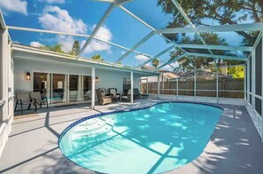 A heated pool