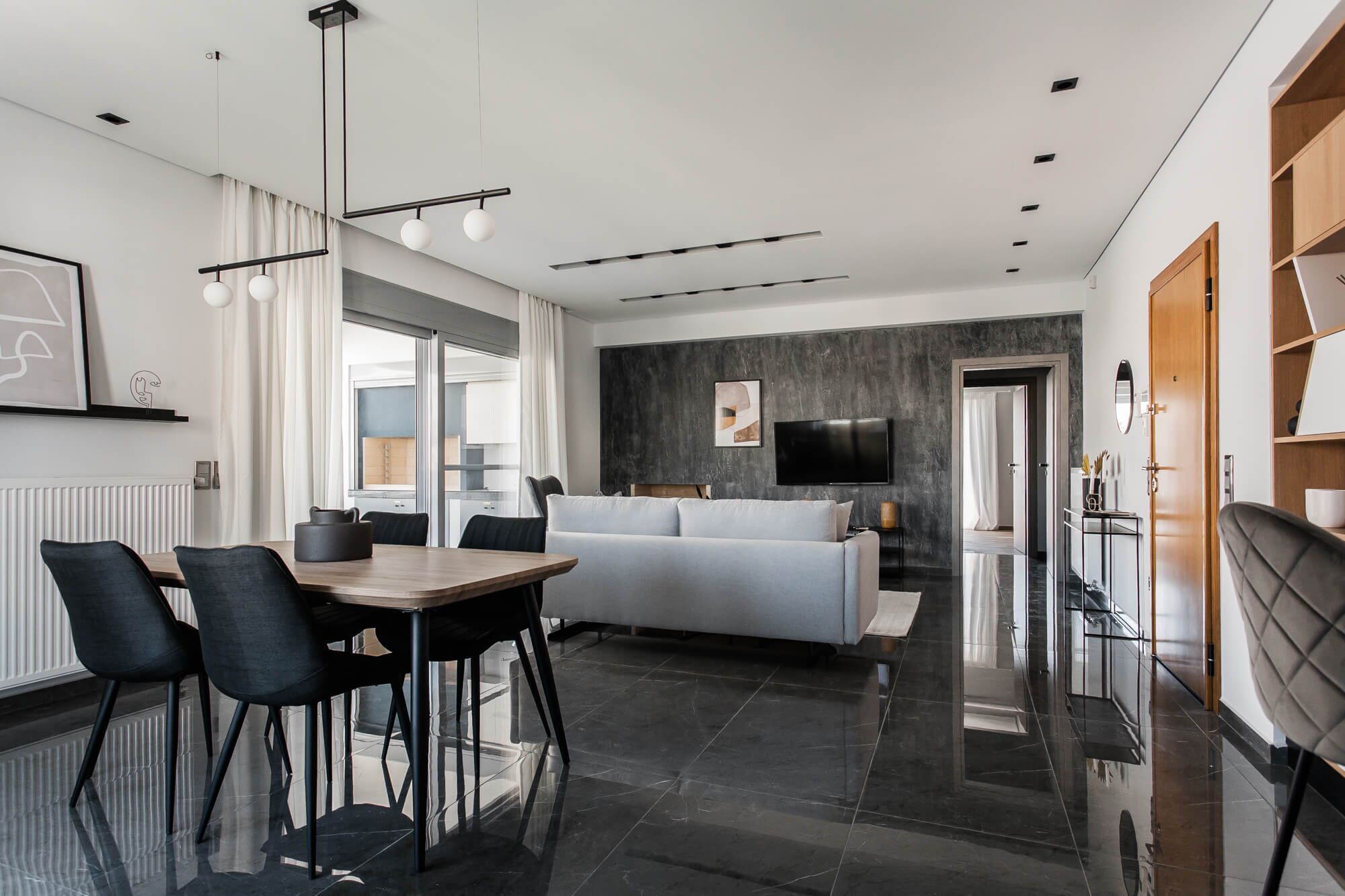 TV connectée, cheminée