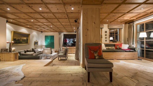 Living room - Impeccable 5-bed House in Saint-luc (Anniviers)