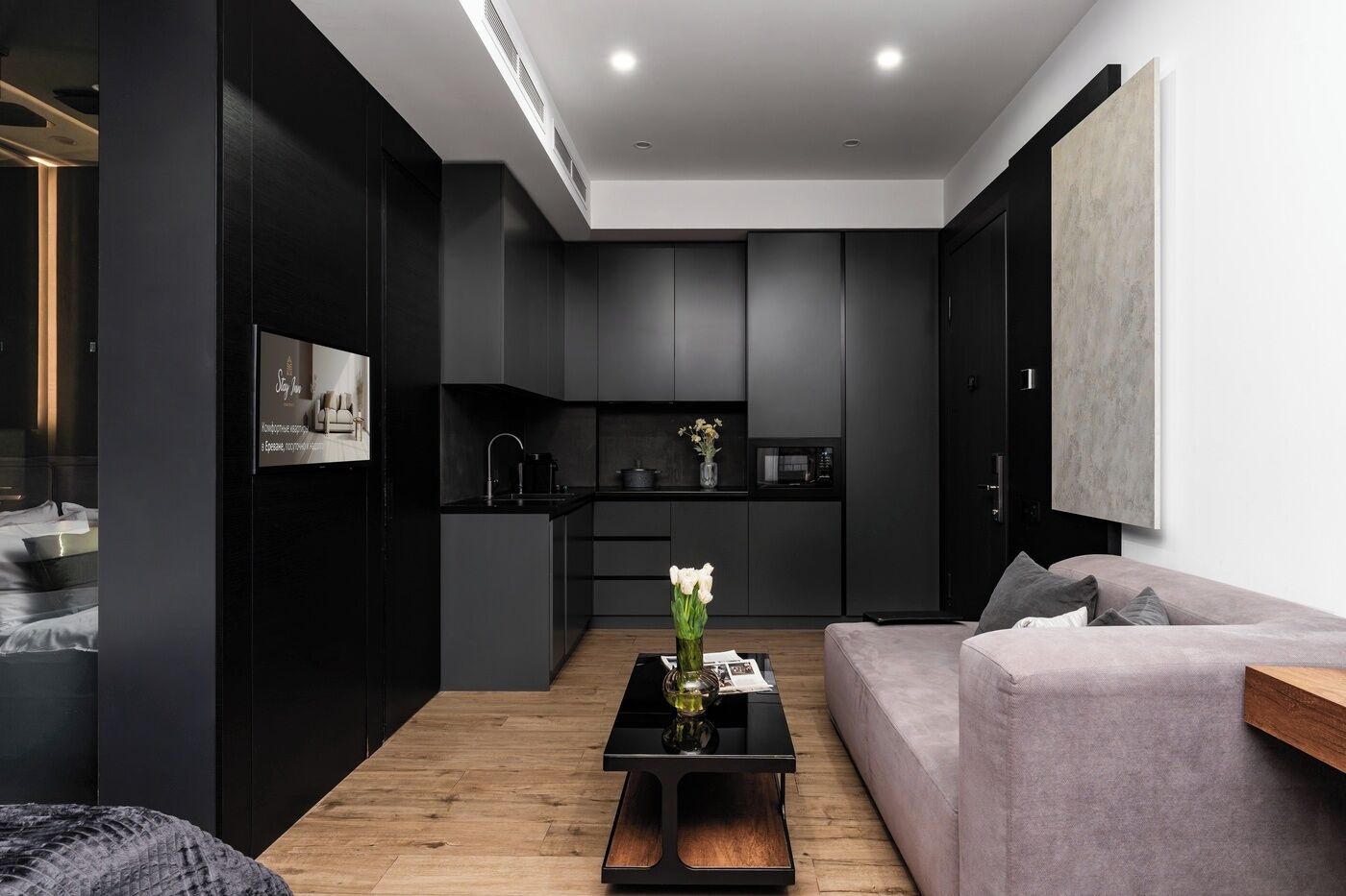 Signature-huoneisto | Oleskelualue | Älytelevisio, lämmitetyt lattiat, älykaiuttimet