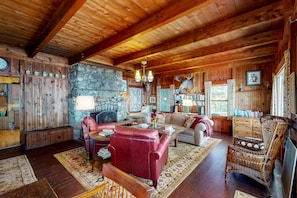 Chimenea y tenis de mesa