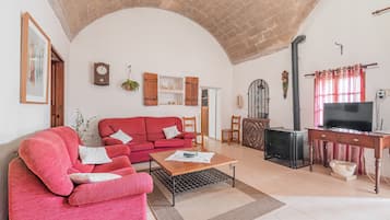 Télévision, cheminée