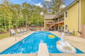A heated pool