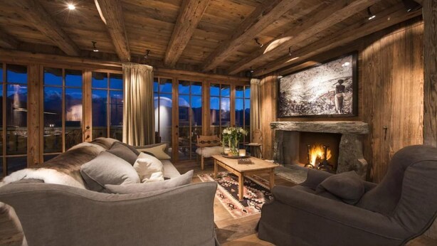 Living room - Immaculate 4-bed House in Val de Bagnes (Bagnes)