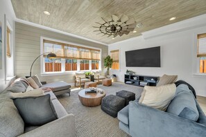 Smart TV, video games, music library, video library