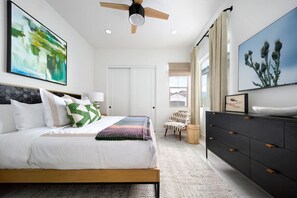 3 soverom, strykejern/-brett, reiseseng for barn og wi-fi (inkludert)