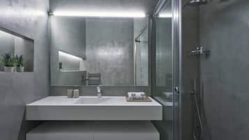 Hair dryer, towels